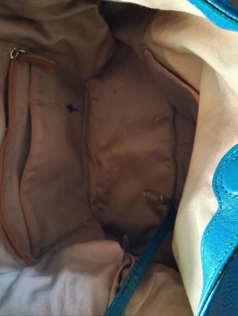 HOBO PIER Pebbled Leather Bag in Peacock Teal DISCONTINUED